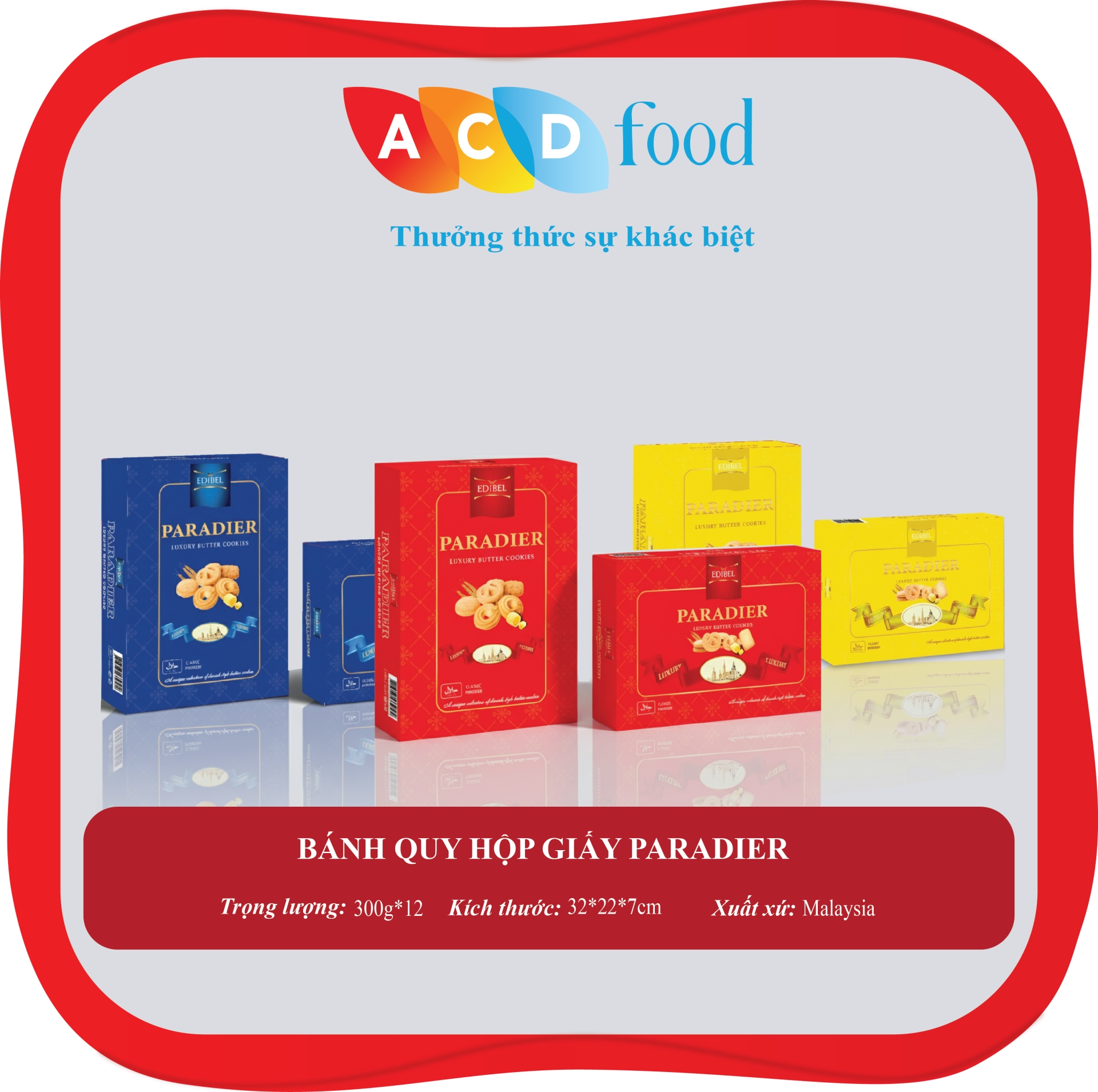 BÁNH QUY HỘP GIẤY PARADIER